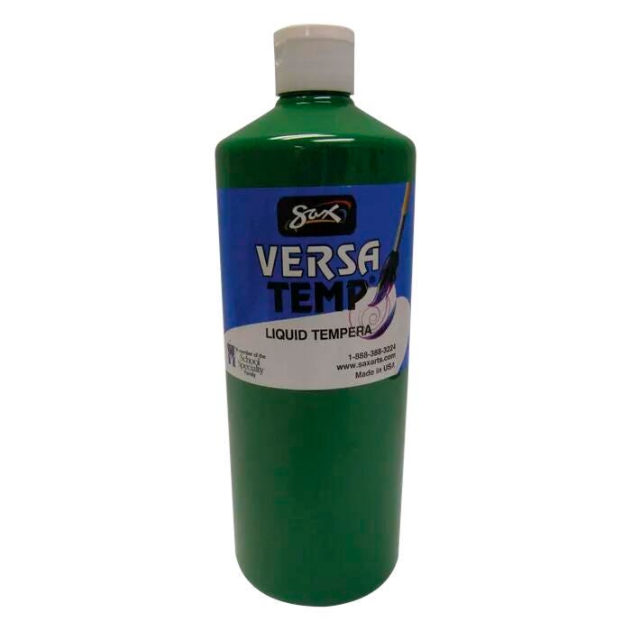 Sax Versatemp Heavy-Bodied Tempera Paint, 1 Quart, Green 1440700